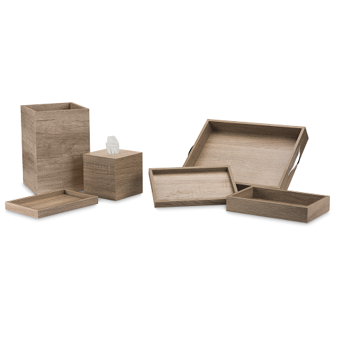 Set hotel bandejas madera